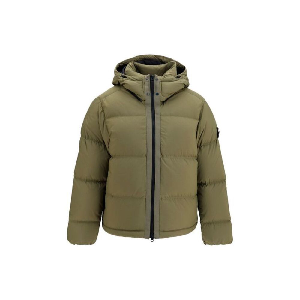 Stone Island Bicolor Polyamide Full-Length Men's Jacket